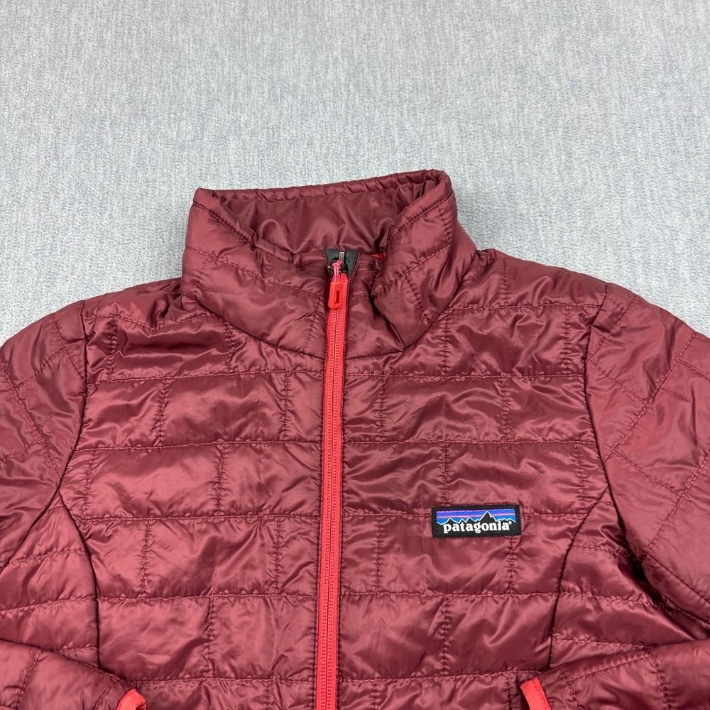 Patagonia Jacket Womens XXS Red Nano Puffer Insulated Primaloft Full Zip - Picture 2 of 13